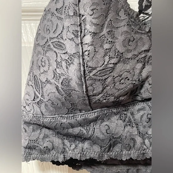 WISHLIST Gray Bralette All Lace Size XL - Picture 3 of 7